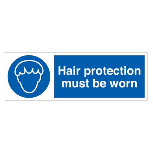Hair Protection Must Be Worn Sign (30325V)